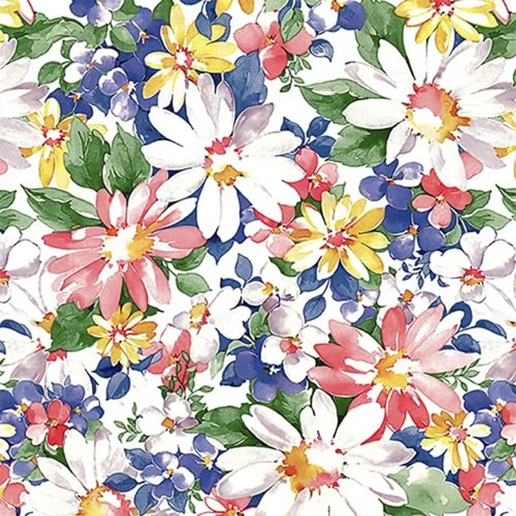 GEMITEX Tischdecke Tradition, Plüsch, gewachst, wasserdicht und schmutzabweisend, Dekor 4133 Blumen von Sanremo, ideal für rechteckige Tische für 6/8 Personen, 140 x 180 cm, hergestellt in Italien, – Bild 3