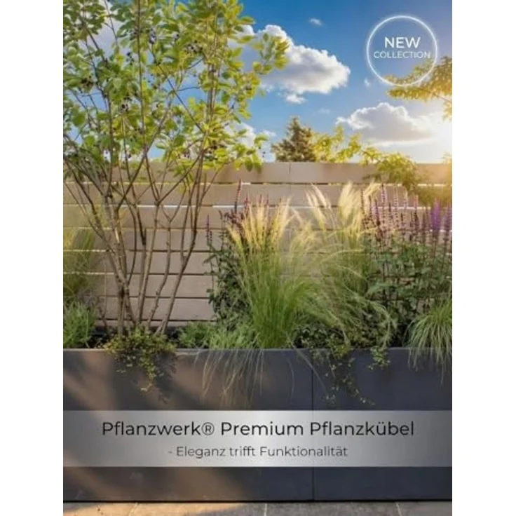 Pflanzwerk® Pflanzkübel TUB Premium Fiberglas Blumenkübel Frostbeständig mit Lotus-Effekt, Fiberglas - Handgefertigt - Rechteckig - Frostbeständig – Bild 6