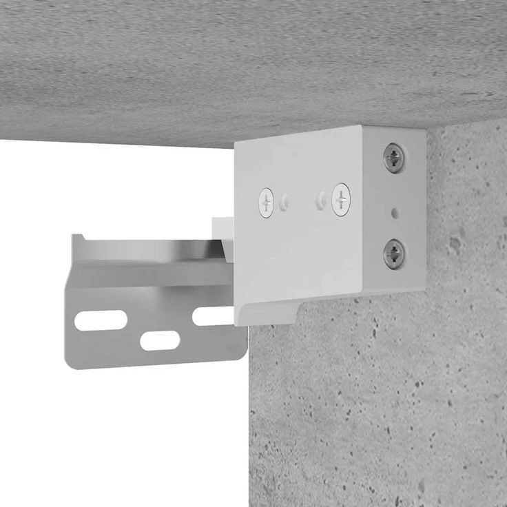 vidaXL 5-tlg. Wohnwand mit LED-Beleuchtung Betongrau Holzwerkstoff 3216685 – Bild 11