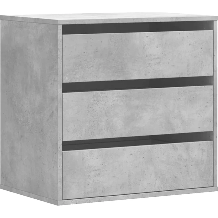 vidaXL Kommode Betongrau 60x41x58 cm Holzwerkstoff 852846 – Bild 2