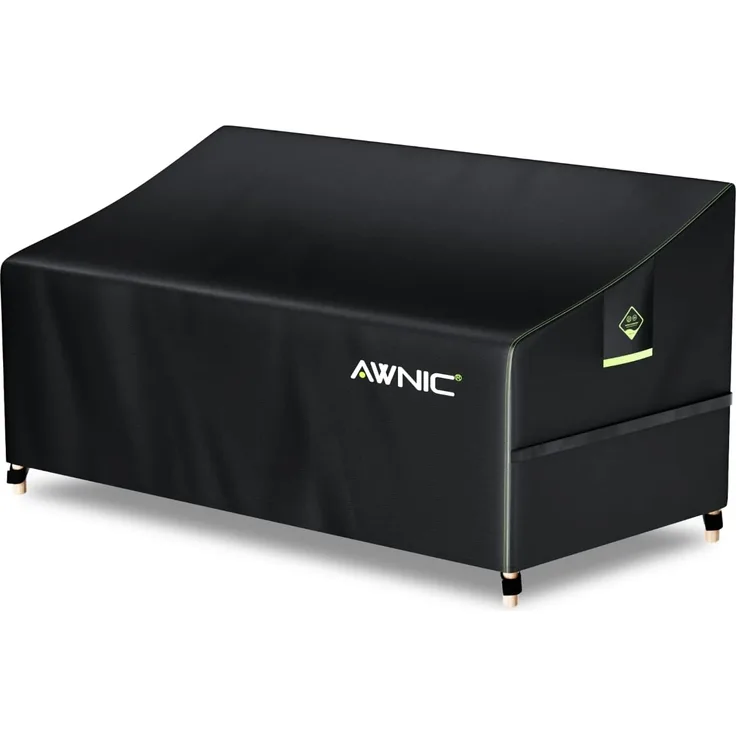 Awnic Abdeckung für 2 Sitzer Lounge Sofa Outdoor Rattansofa Abdeckung Schutzhülle für Gartensofa Wasserdicht 420D Polyester 160 x 85 x 61/71cm