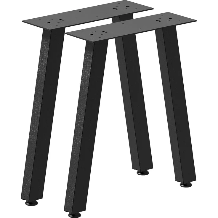 Tischgestell Mariager 2er-Set Stahl 40x37,5 cm Schwarz [en. casa]