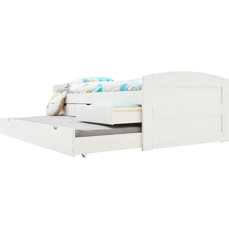 IDIMEX Funktionsbett JESSY, Bett mit Stauraum Jugendbett mit 3 Schubladen Ausziehbett Kiefer 90x19 – Bild 5