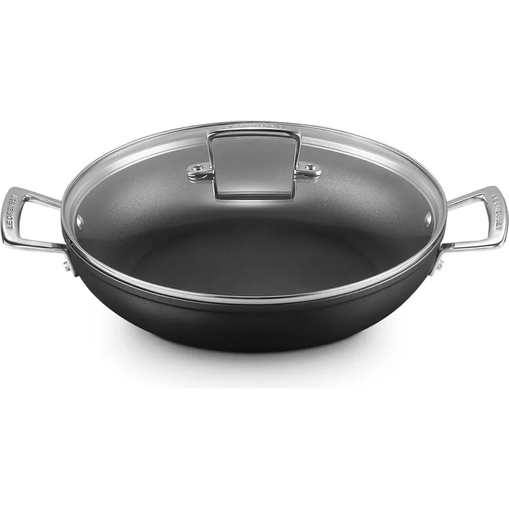 Le Creuset Aluminium-Antihaft Profipfanne mit Deckel, 28,0 cm