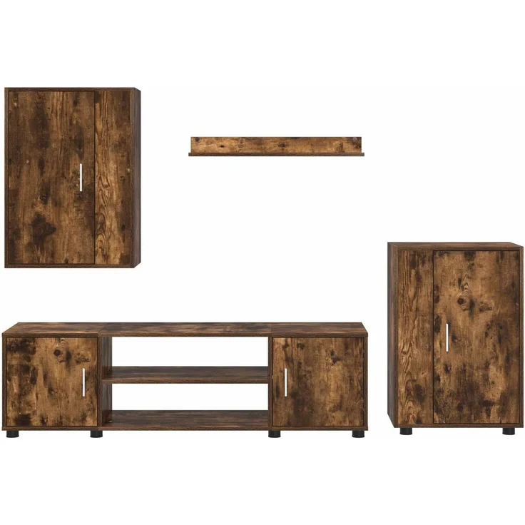 vidaXL TV-Schrankset 140 x 40 x 33 cm Geräucherte Eiche 3397900 – Bild 9