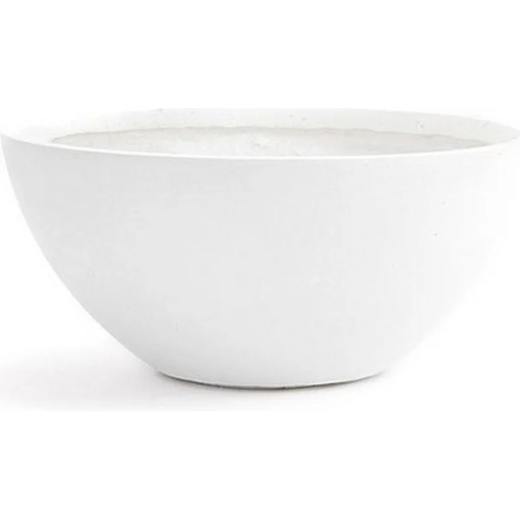 Pflanzwerk® Pflanzschale Pflanzkübel BOWL - (Weiß) - Ø 28x12 cm, Lotus-Effekt Imprägnierung Rund Handgefertigt