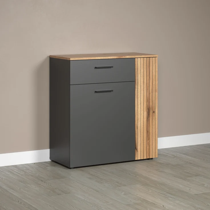 Kommode Esteban in grau und Eiche Evoke 80 cm – Bild 8
