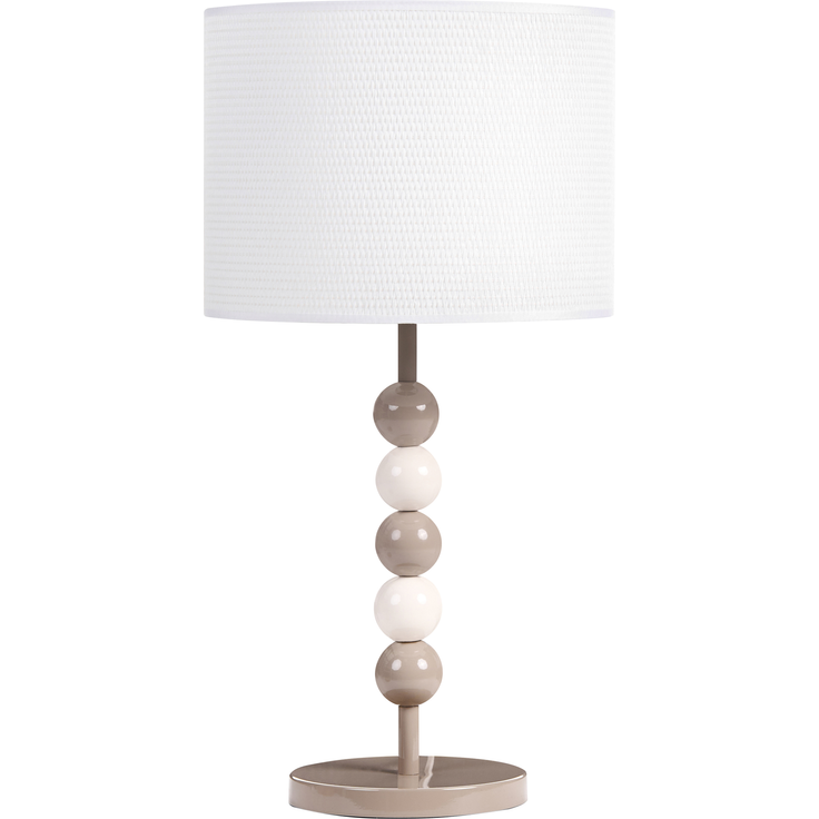 Tischlampe LOKY Metall Weiß Beige