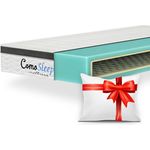 Comodita Comosleep H Support Matratze 90 x 200 x 20 cm - Härtegrad H3 - Ergonomisch - Hypoallergen - Atmungsaktiv - Matratzen geprüft & zertifiziert von TÜV, ISO –Made in Europe