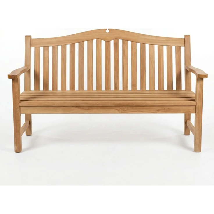 Teakholz Gartenbank WAHYU 3 Sitzer 150cm – Bild 2