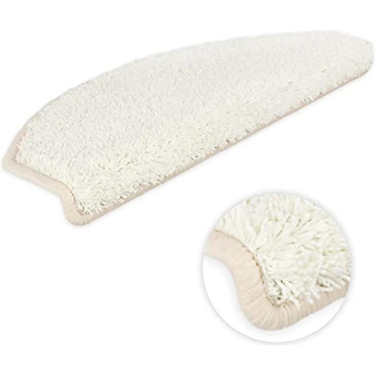 Metzker® Stufenmatte Stufenmatten Emphoria Halbrund Einzeln und Sparset's, halbrund, Höhe: 15 mm, 15 Stück im Set - Creme – Bild 6