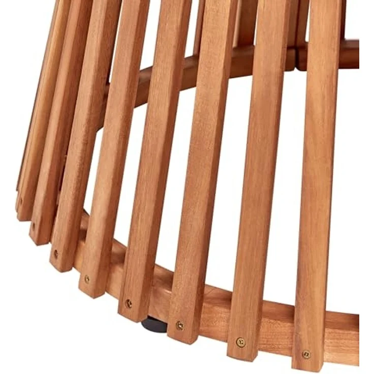 Beliani 'AGELLO' Gartentisch, Akazienholz Heller Holzfarbton – Bild 5
