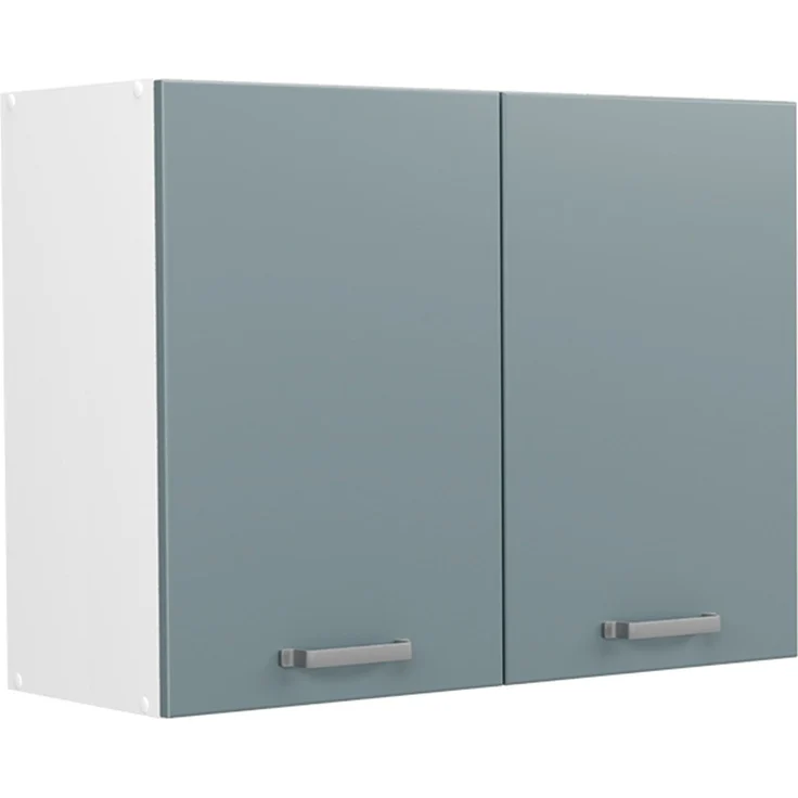 Küchenglasschrank R-Line Blau-Grau/Weiß 80 cm Vicco – Bild 1