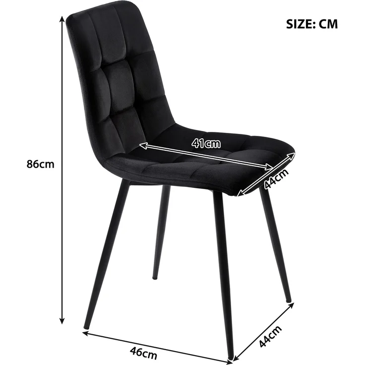 Esszimmer-Set 5-tlg Esstisch 140x80 cm Marmor Spanplatte Mit 4 Samt Stühlen Metallgestell Verstellbare Beine,Grau & Schwarz – Bild 10