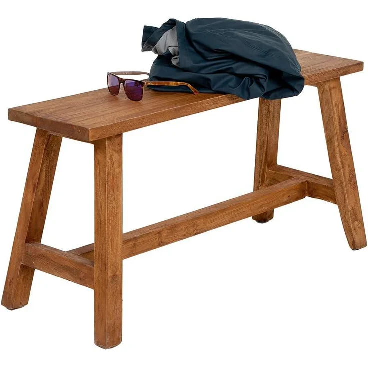 LebensWohnArt Sitzbank Sitzbank RANCH Antik-Natural Mahagoni ca. L90cm – Bild 4