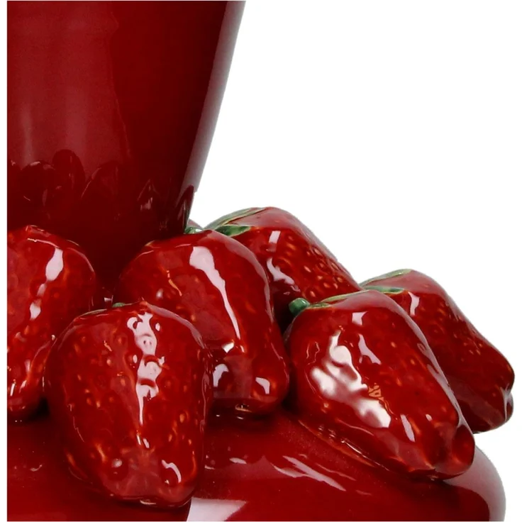Vase Strawberry rot Ø 32,5cm – Bild 2
