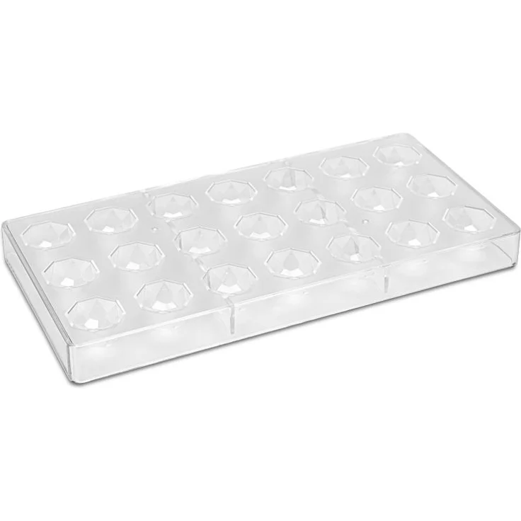 Städter Pralinenform Diamant 13,5 x 27,5 cm / H 2,5 cm Transparent