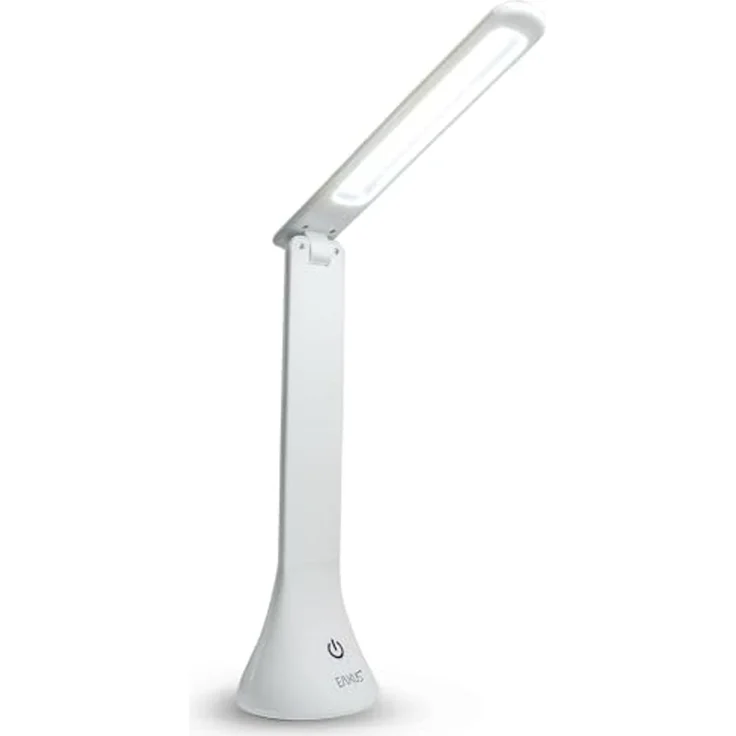 EAXUS LED Schreibtischlampe Moderne Touch Tischleuchte mit 3 Helligkeitsstufen, LED fest integriert, Tageslichtweiß, Stromversorgung über USB oder Batterien – Bild 1