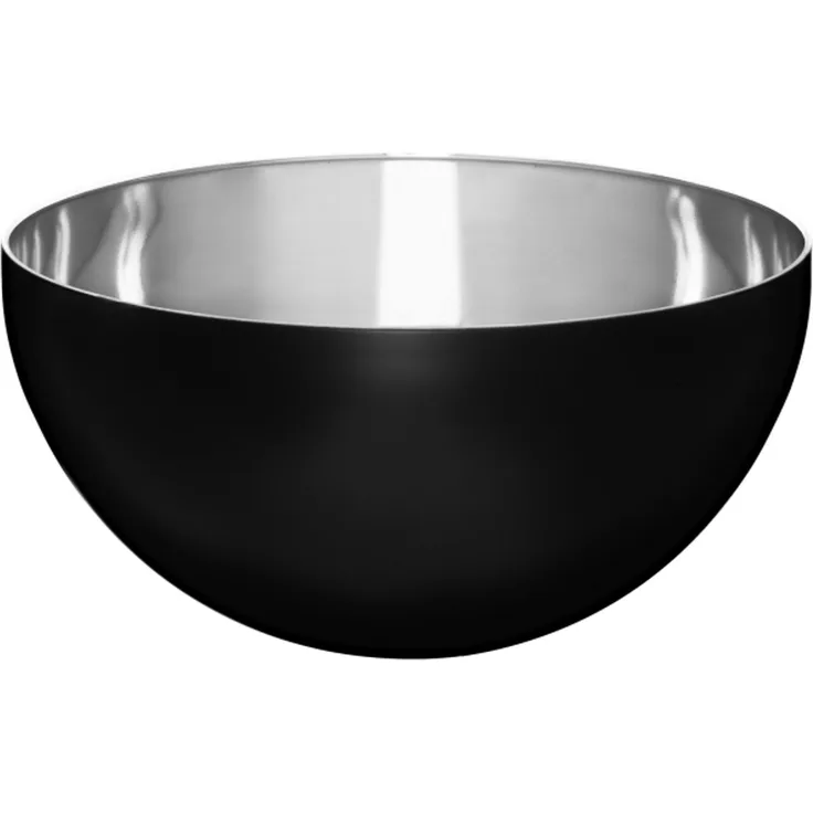 Schüssel aus Edelstahl schwarz 24 cm