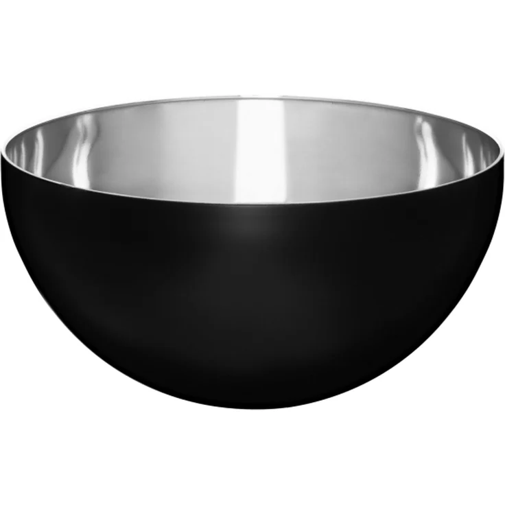 Schüssel aus Edelstahl schwarz 24 cm