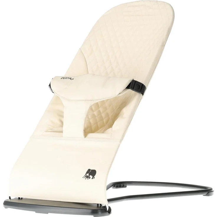 DERYAN Buddy Babywippe – Ergonomisch & Weich – Verstellbar & Klappbar – Reise-Wippe für Babys 0–9 kg – Creme – Bild 7