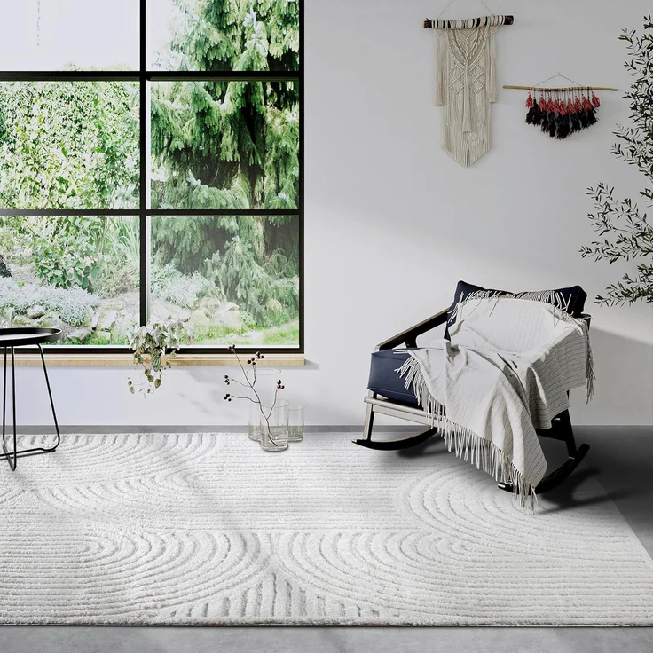 ELLE DECORATION Hochflor-Teppich Chappe, rechteckig, Höhe: 18 mm, Shaggy, Läufer, flauschig, weich, Langflor, modern, Hoch Tief Effekt – Bild 1