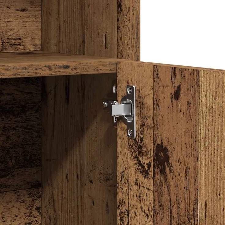 vidaXL Badschrank Altholz-Optik 32x25,5x190 cm Holzwerkstoff 856048 – Bild 8