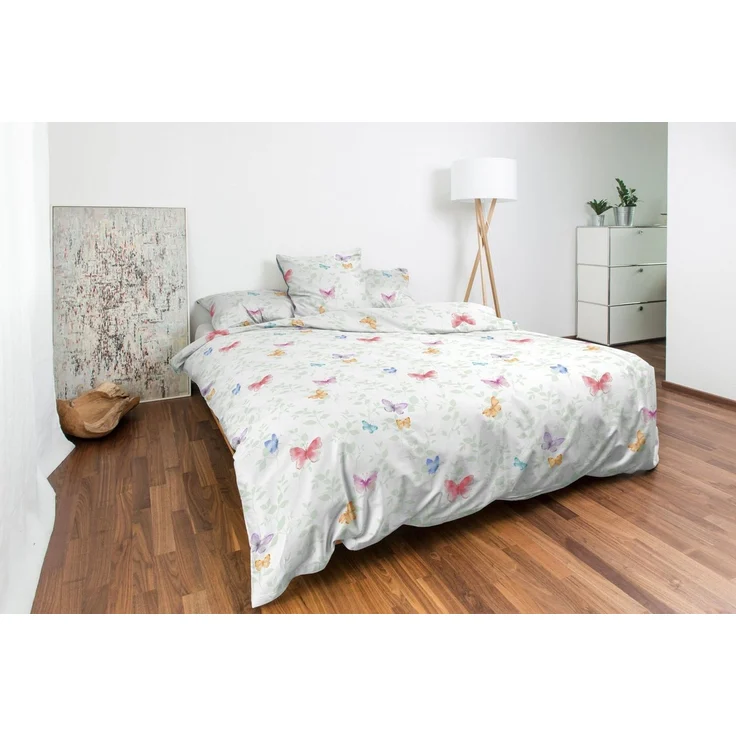 CASATEX Bettwäsche Alara, Satin, 2 teilig, zauberhaft und frühlingsfrisch – Bild 2