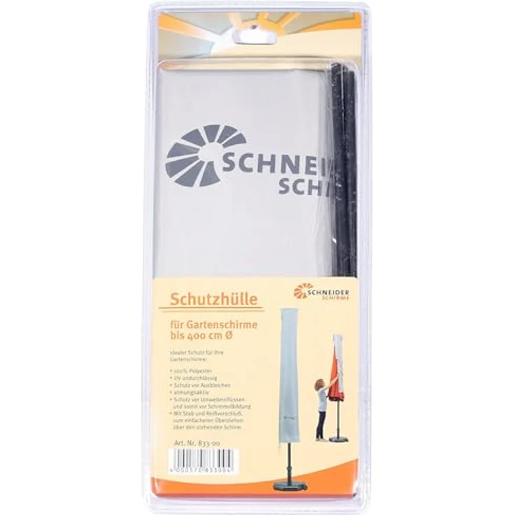 Schutzhülle bis 400 cm Schirm (mit RV und Stab) – Bild 4