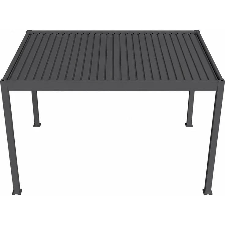 Weide E-Deluxe Plus elektrische Pergola Voll-Aluminium 3x4m mit Lamellendach anthrazit – Bild 2