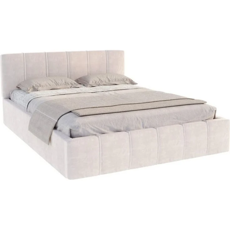 FDM Polsterbett Bettrahmen Bettgestell 90x200, 120x200, 140x200, 160x200, 180x200cm (mit hochwertigem Velour Bezug Trinity, mit großen gepolsterten Kopfteil), Mettelrahmen mit hydraulischer Klappfunktion für mehr Stauraum – Bild 4
