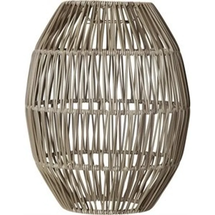 Kleiner Outdoor Lampenschirm ,Linde' in Rattan-Optik, natur, 30cm – Bild 6