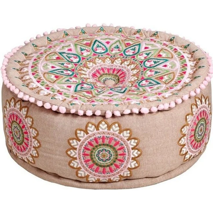 Marrakesch Orient & Mediterran Interior Pouf Orientalische Sitzhocker Pouf Dekoration Badar -1- (1-St), Handarbeit – Bild 1