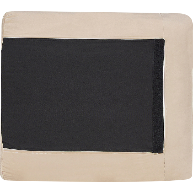 Ecksofa 4-Sitzer VINTERBRO Samtstoff Beige rechtsseitig – Bild 6