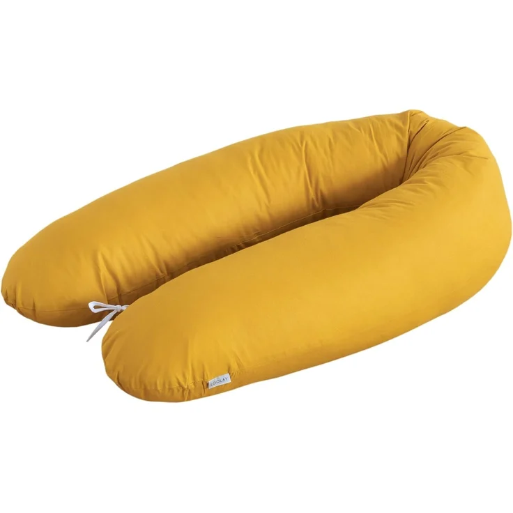 Loolay Seitenschläferkissen Classic BEIGE GRAU WEIß ROSA GELB BLAU Kissen Schwangerschaftskissen, multifunktionales Lagerungskissen M/L oder L/XL für Kinder Frauen und Männer, 170 o. 190 cm Standard Stillkissen inkl. 100% Baumwolle Bezug, LOOLAY® - 100...