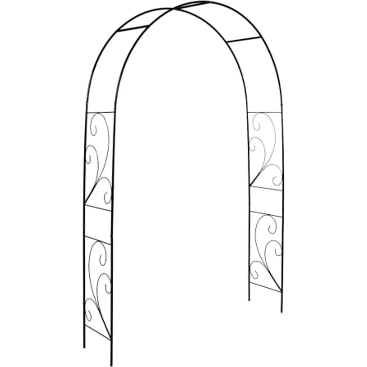 rosenbogen Locke 152x217,5 cm Stahl schwarz