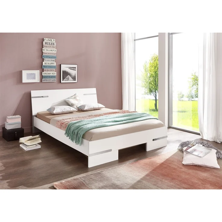 Bett-Set >Anna< in WEISS - 254x81x200cm (BxHxT) – Bild 2