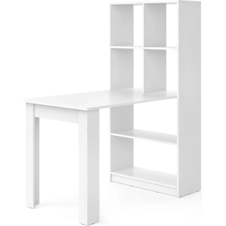 Esstisch Gael Weiß 70 x 122 cm mit 6 Fächern Vicco – Bild 1