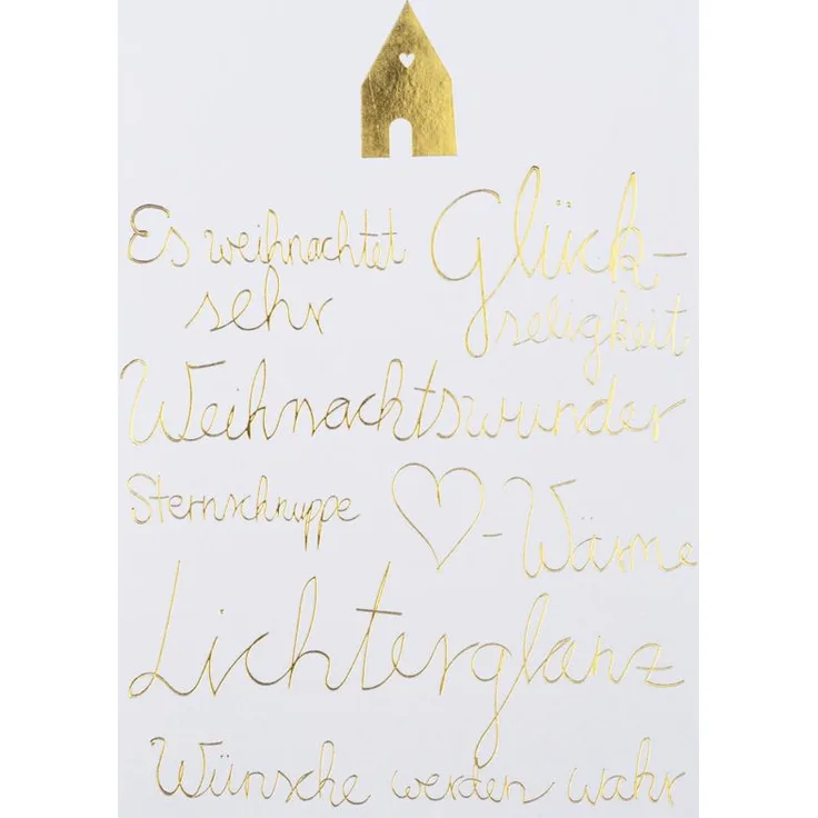 Räder Weihnachtswörterkarte Haus Es Weihnachtet Sehr