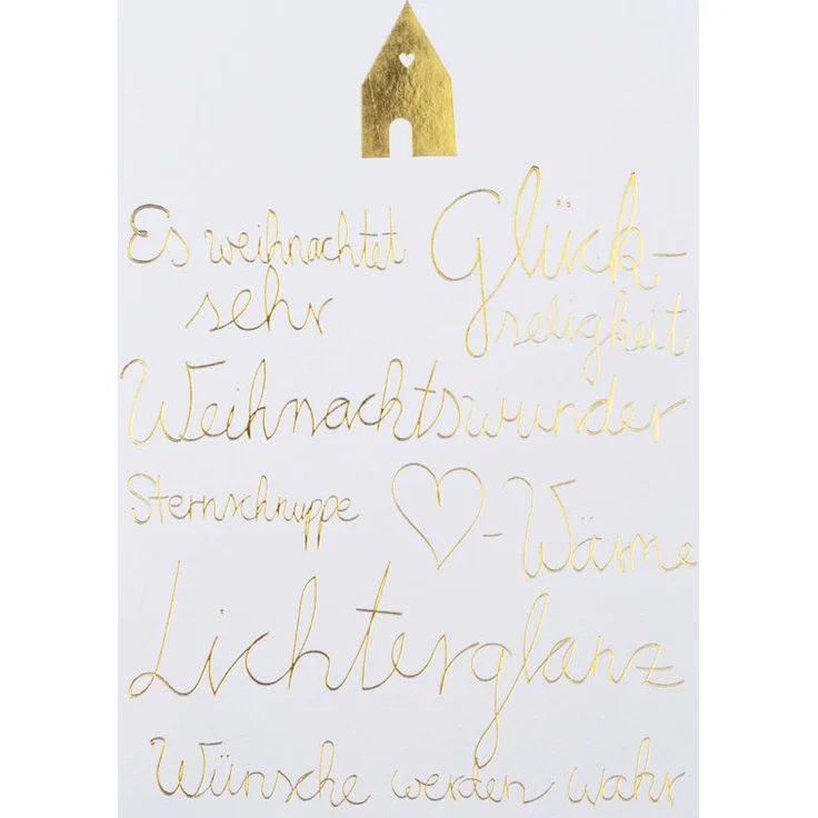 Räder Weihnachtswörterkarte Haus Es Weihnachtet Sehr