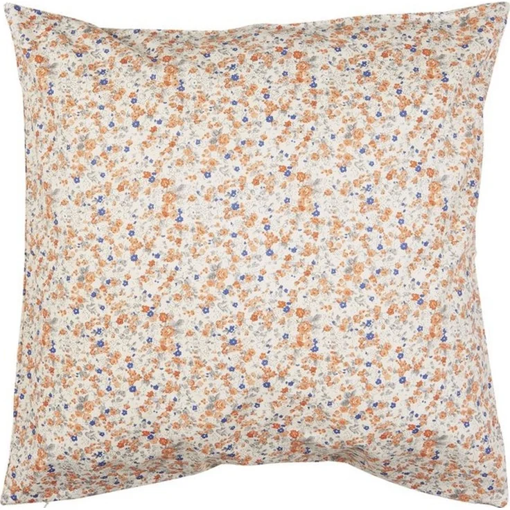 Ib Laursen - Kissenbezug Kissenhülle 50x50cm Orange Blau Blumenmuster 19107-00 – Bild 4