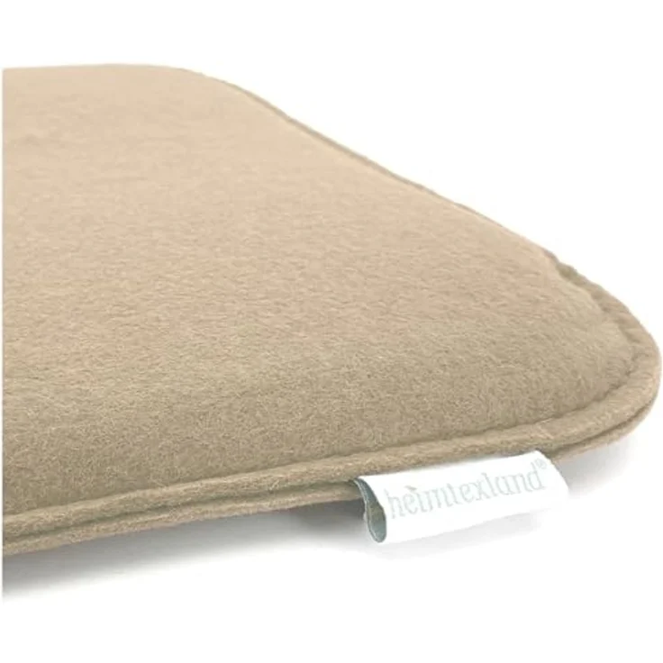 heimtexland Â® Sitzkissen Set Filz Stuhlkissen Stuhlauflage Filzkissen Stuhl Polster Kissen Typ631 2er Set 35 x 35 cm Eckig Sand – Bild 3