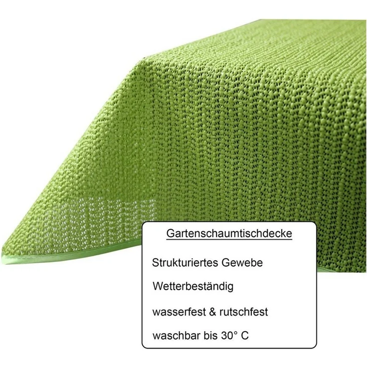 Haus und Deko Tischdecke Garten Tischdecke Outdoor PVC rechteckig Terrasse Balkon rutschfest (1-tlg) – Bild 2