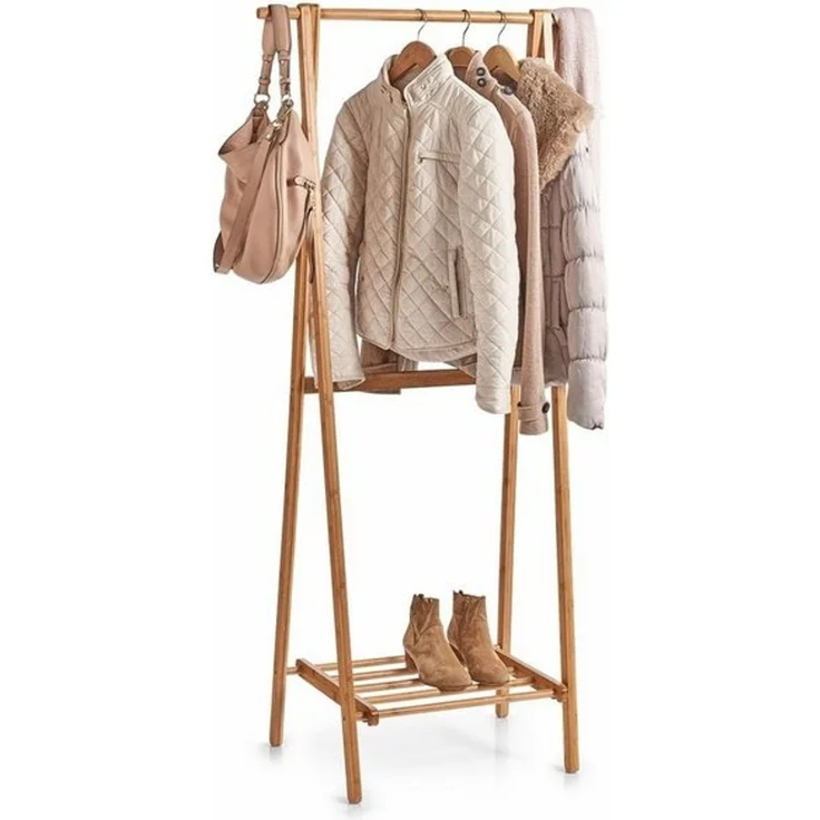 Zeller 13598 Garderobe, Holz, Natur, 73.5 x 44.5 x 159 cm – Bild 4