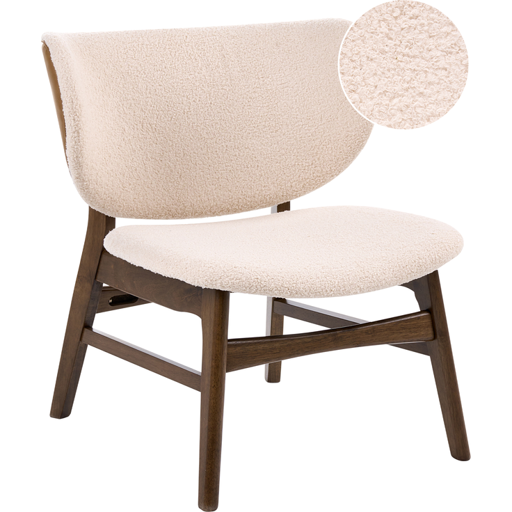 Sessel DAY Bouclé Braun Hellbeige