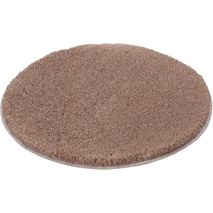 Kleine Wolke Badematte RELAX, Höhe 30 mm, rutschhemmend beschichtet, fußbodenheizungsgeeignet, Polyacryl, rund, Badteppich, Uni Farben, rechteckig, rund & als Set erhältlich – Bild 1