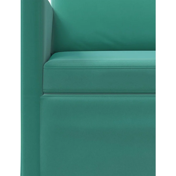 vidaXL Sofa-Set 2 pcs Türkis Samt (V) 3433213 – Bild 4