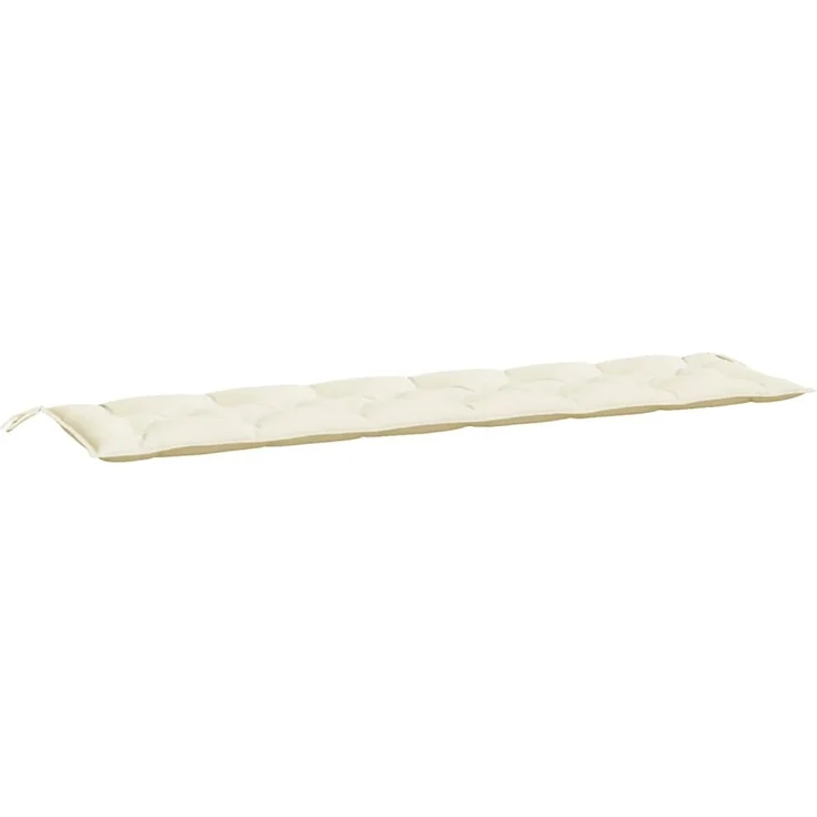vidaXL Gartenbank-Auflagen 2 Stk. Cremeweiß 200x50x7 cm Oxford-Gewebe 361737 – Bild 3