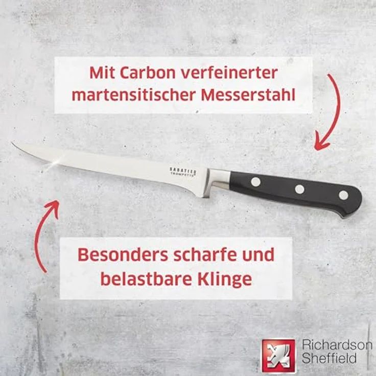 Richardson Sheffield SABATIER TROMPETTE Ausbeinmesser – Bild 3