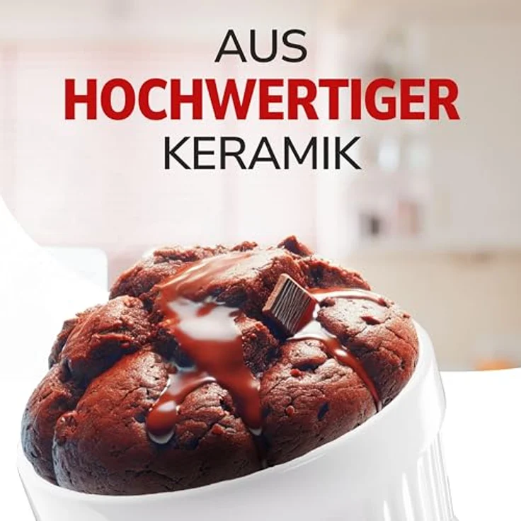 ToCi Auflaufform Creme Brulee Schälchen Sets 9 cm Förmchen aus Keramik 185 ml Weiß, (12-St) – Bild 4